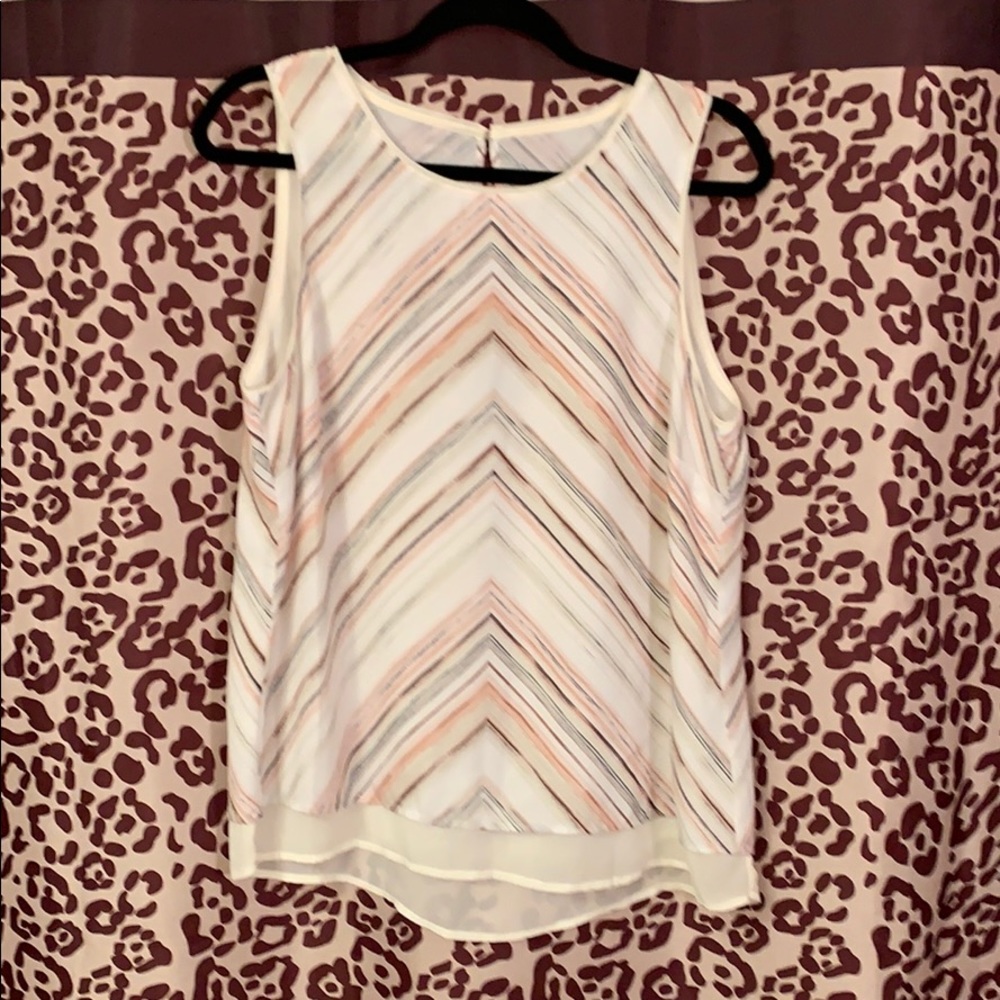 Layered sleeveless blouse